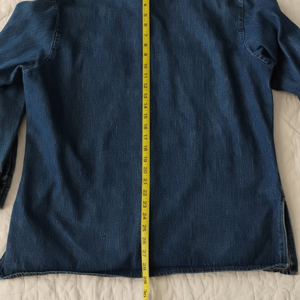 Vintage Levi's Orange Tab Heavy Denim Workshirt - L - Picture 14 of 14